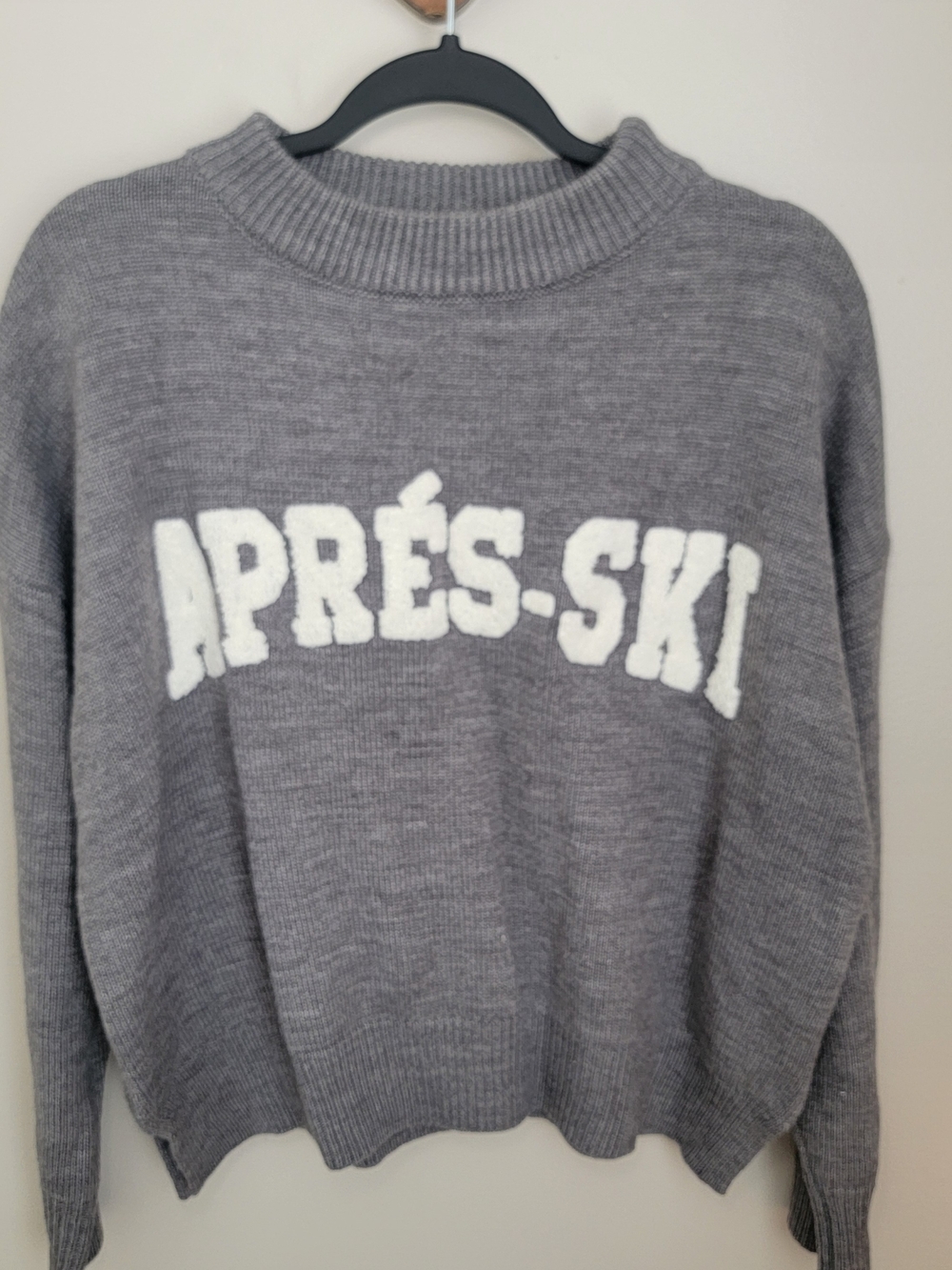 Gray 'Après-Ski' Knit Neutral Ground Sweater - Size S